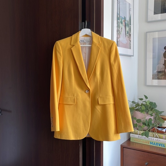 Zara Yellow Size S Blazer - Picture 5 of 10